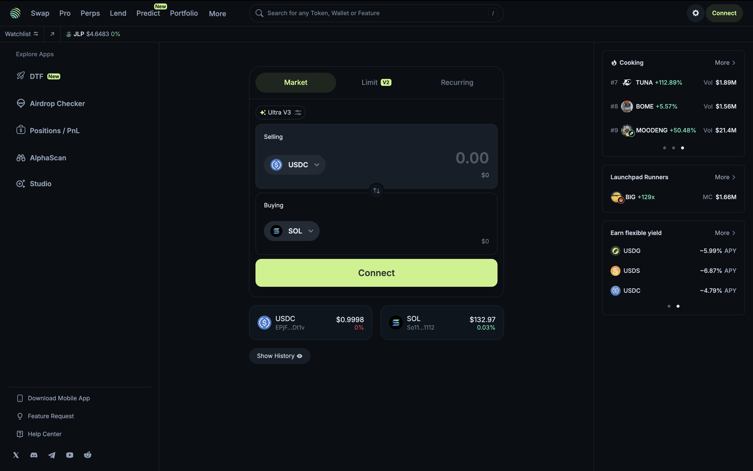 Jupiter Spot Trading